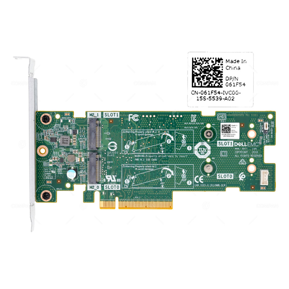 61F54  DELL DUAL M.2 SATA SSD BOSS-S1 CARD FOR DELL POWEREDGE